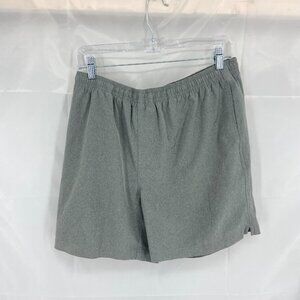Chubbies Men L Athletic Shorts Solid Gray 5.5" Inseam Activewear Workout Gym